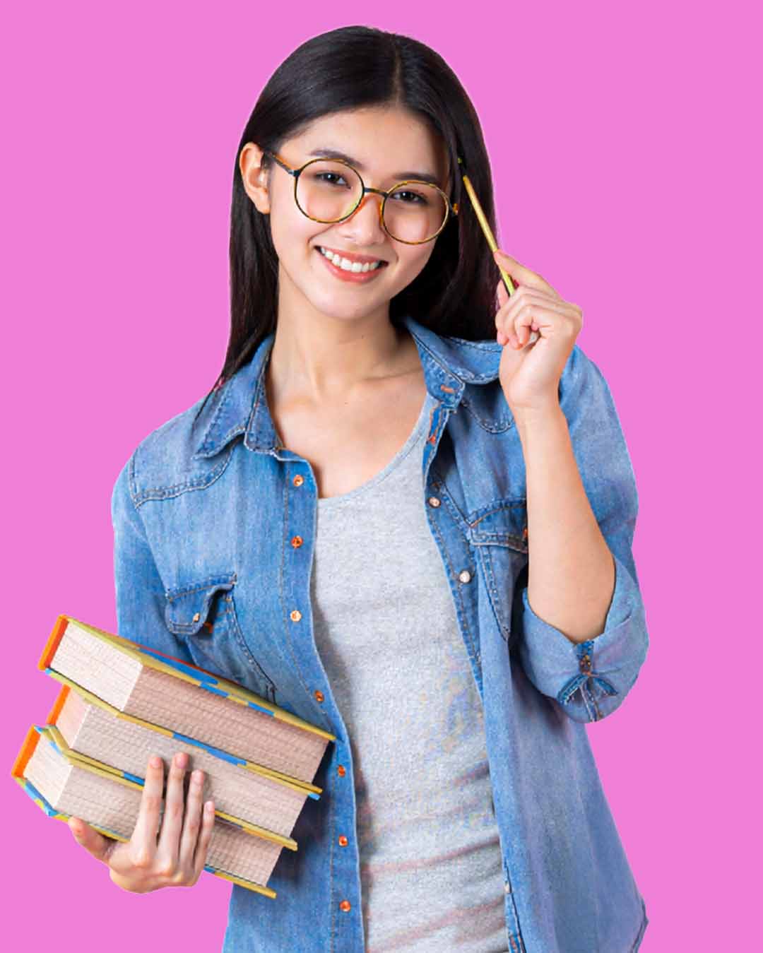 Smiling student